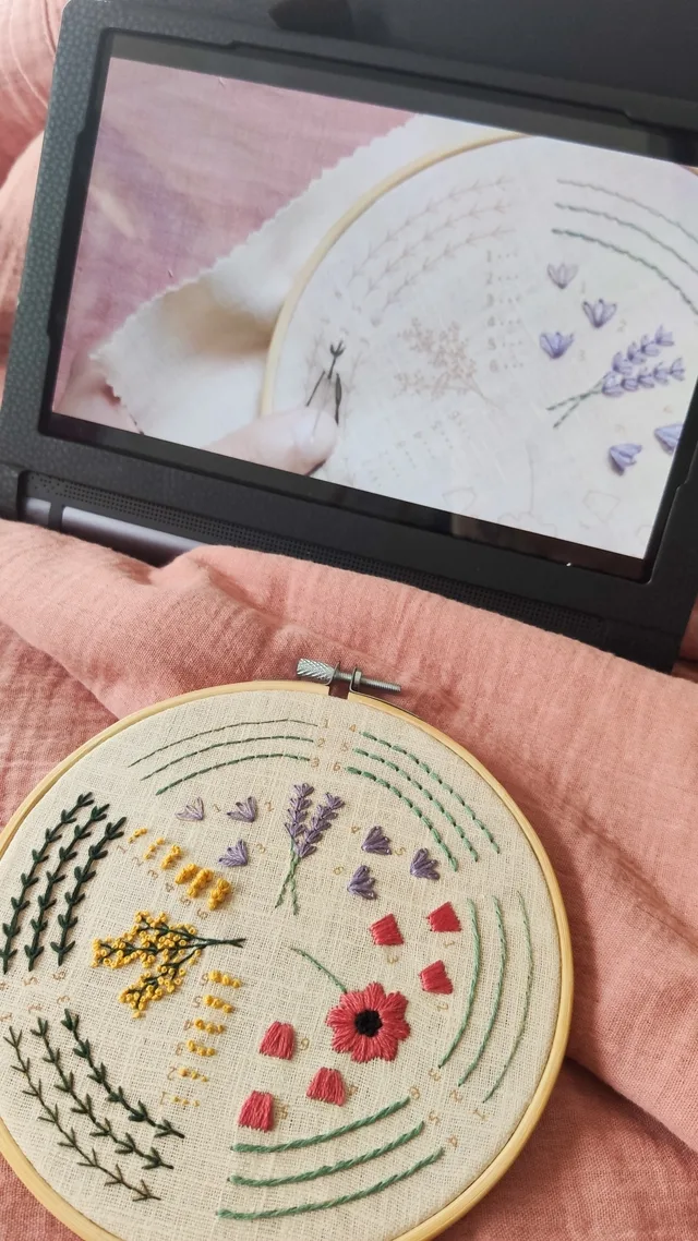 Réalisation d'un kit broderie à l'aide de son tuto vidéo