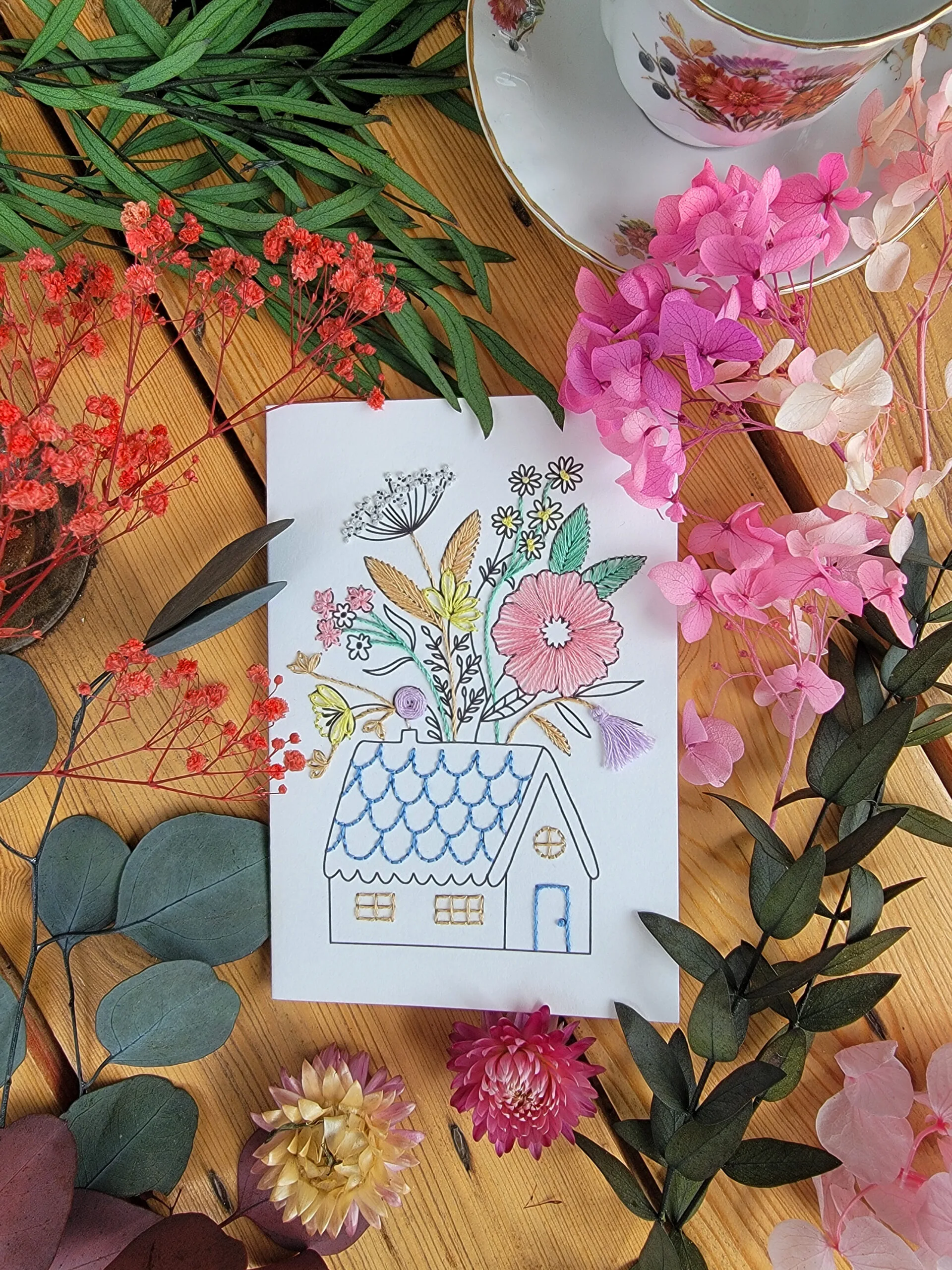 Carte à broder - La maison – Image 3