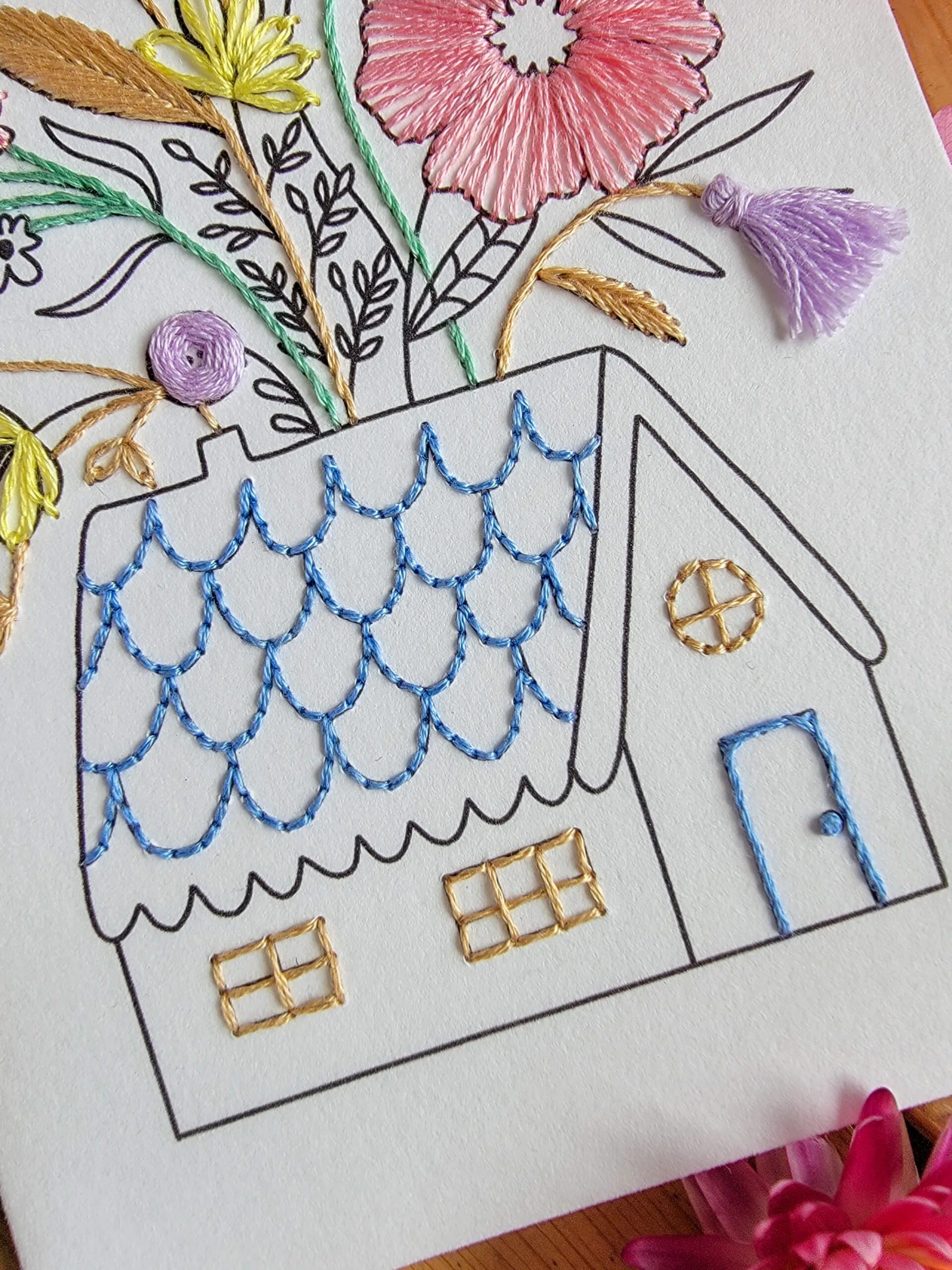 Carte à broder - La maison – Image 4