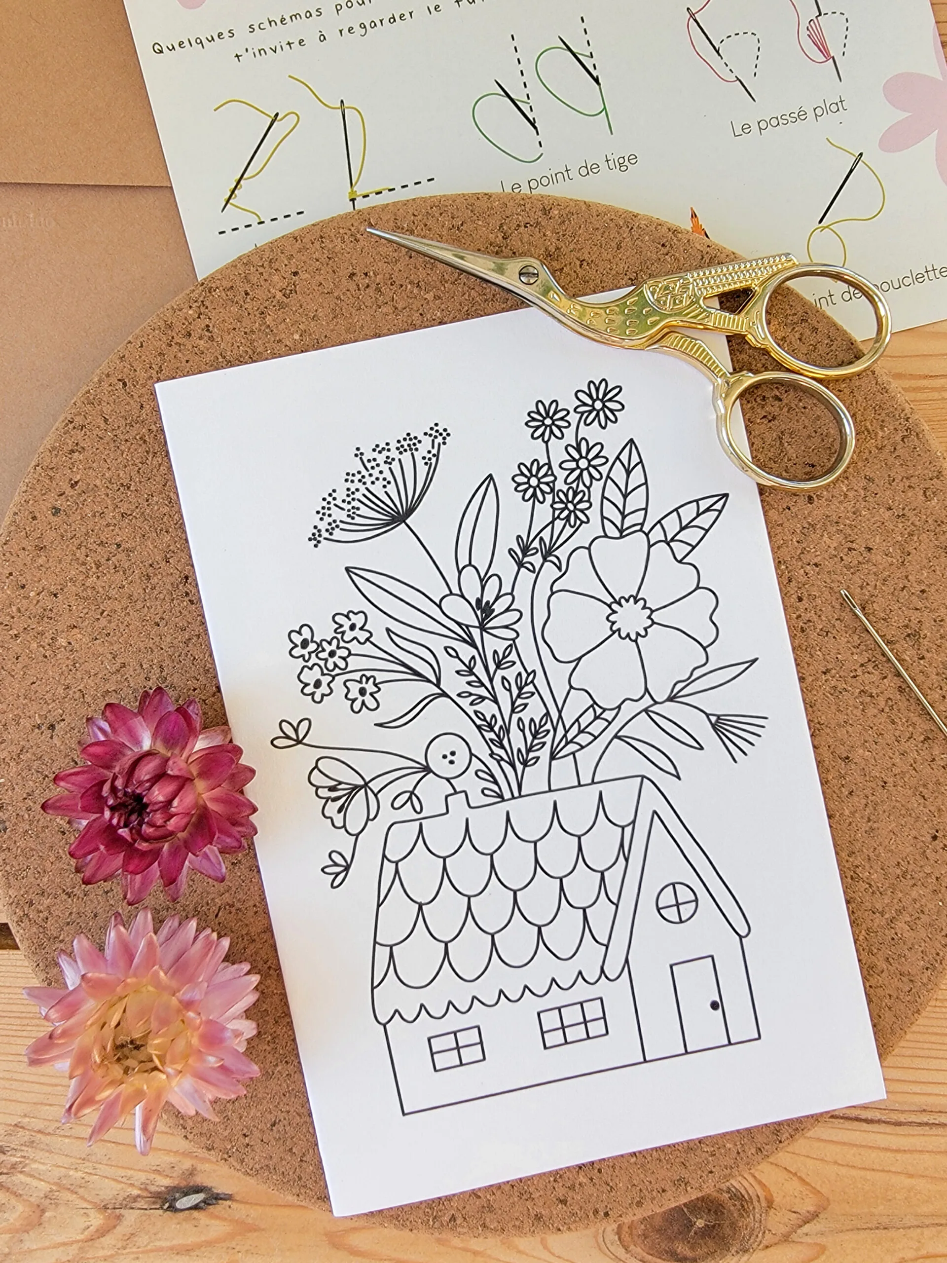 Carte à broder - La maison – Image 2