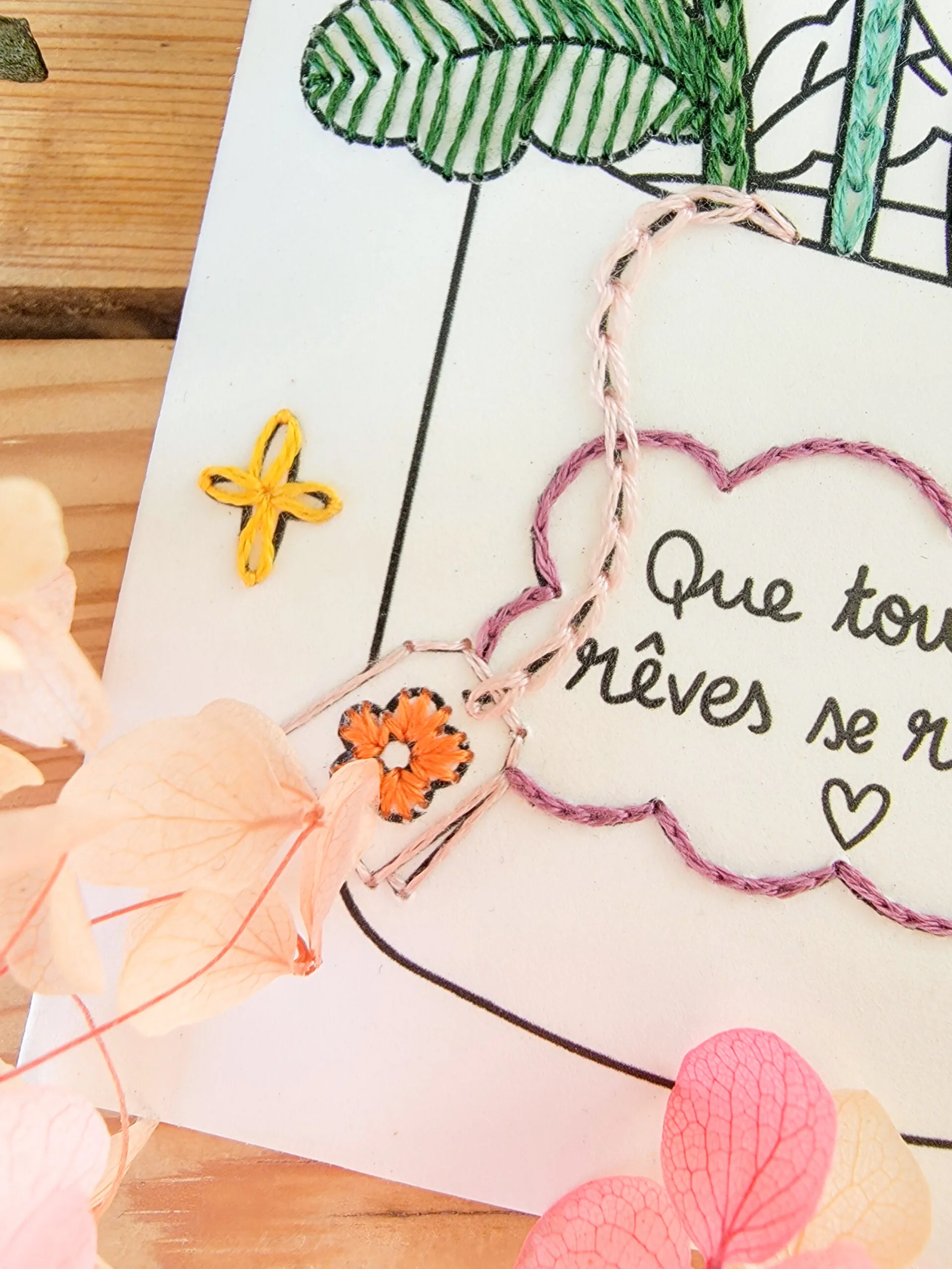 Carte de vœux à broder – La Tasse Fleurie – Image 6