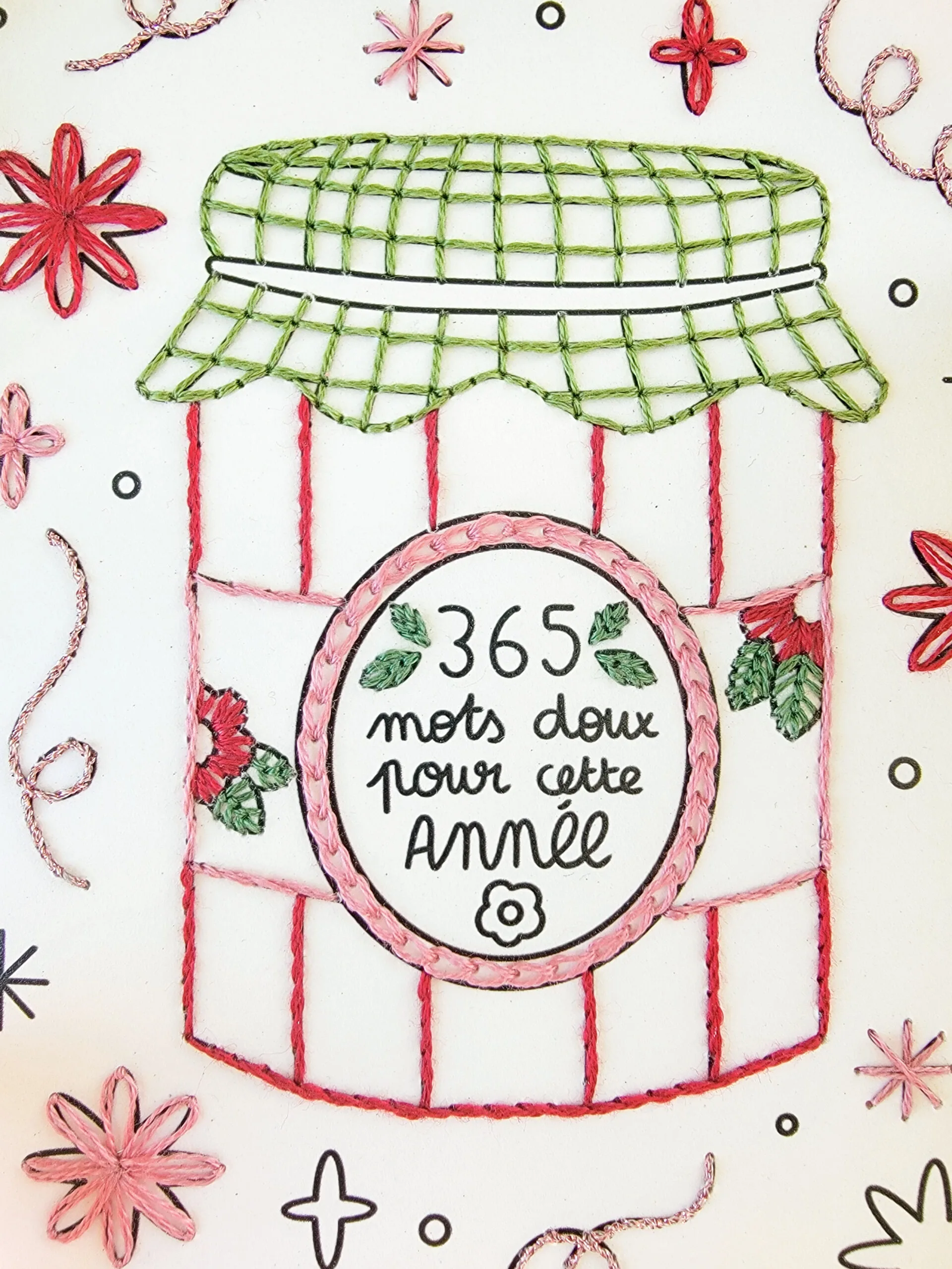 Carte bonne année à broder – Le Pot de 365 Mots Doux – Image 3